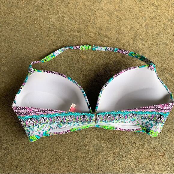 Victoria’s Secret 36D The Angel Convertible floral boho convertible bikini top - Picture 2 of 6